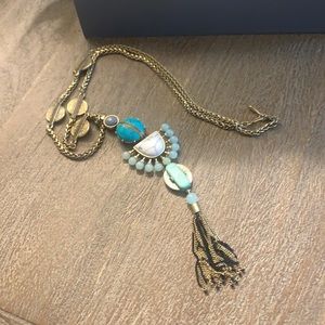 Stella and dot 3 way Egyptian tassel necklace